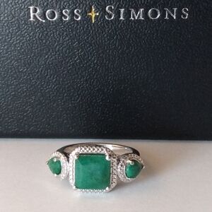 2.50 Ct. T.W. Emerald Ring In 925 Sterling Silver Ring Size 7 Ross Simons